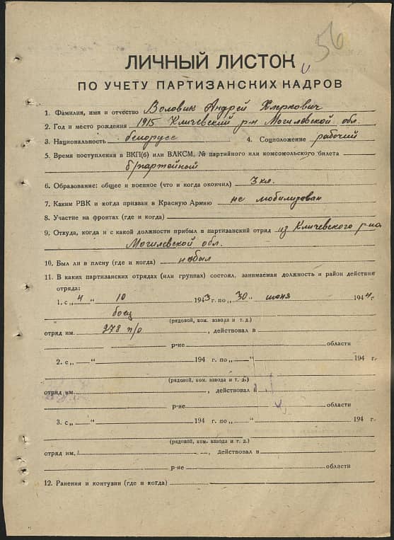 Воловик Андрей Хлеркович Документ 1