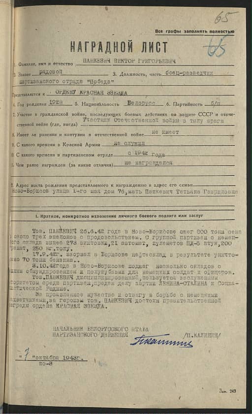 Пашкевич Виктор Григорьевич Документ 1