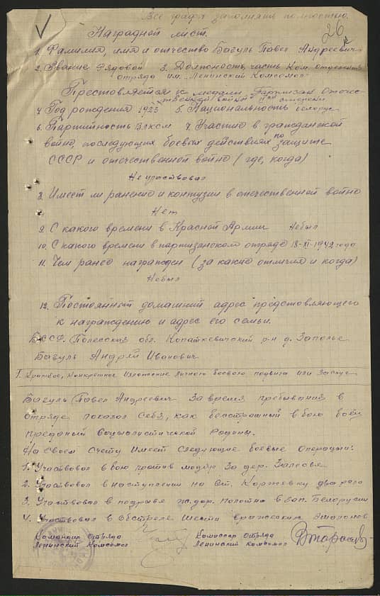 Багуль Павел Андреевич Документ 1