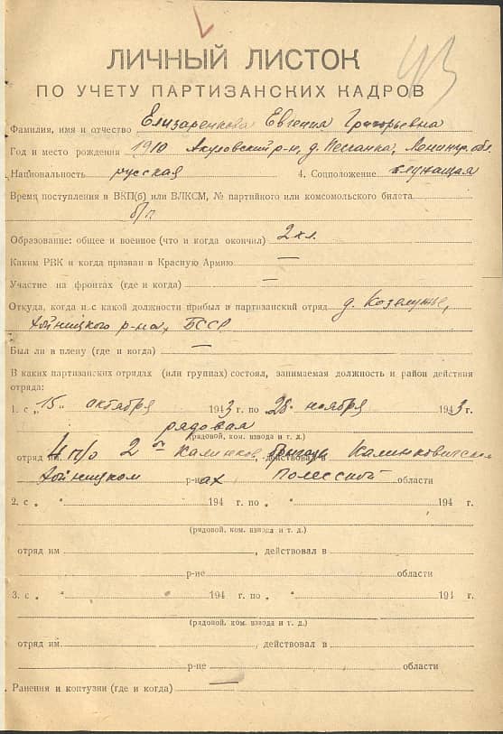 Елизаренкова Евгения Григорьевна Документ 1