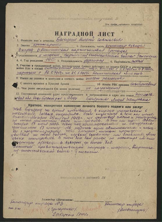 Бачурин Алексей Савельевич Документ 1