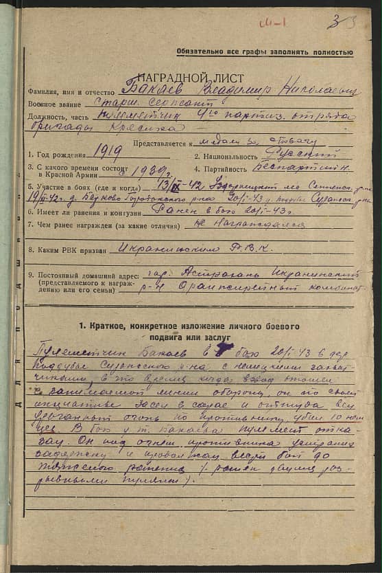 Бакаев Владимир Николаевич Документ 1