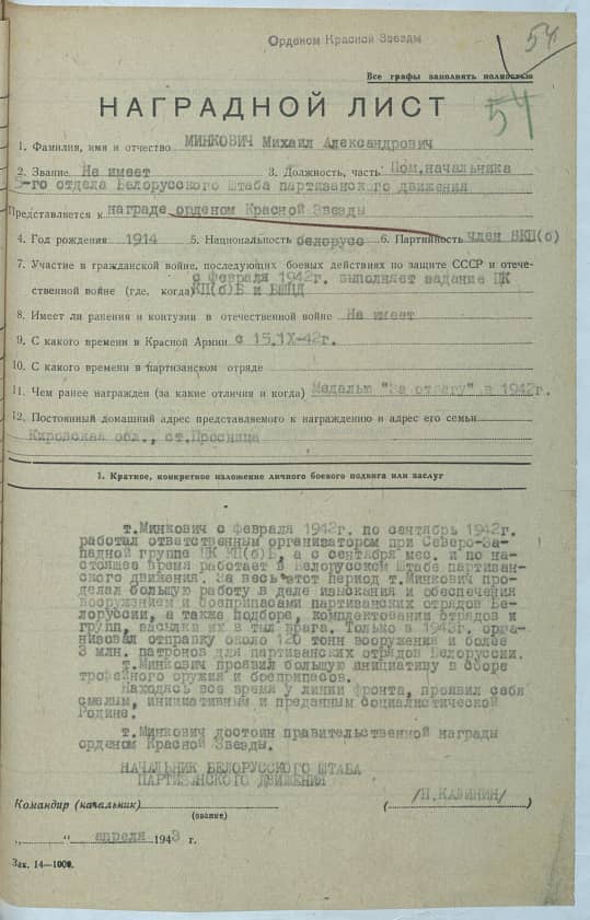 Минкович Михаил Александрович Документ 1