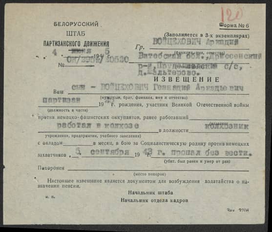 Войцехович Геннадий Аркадьевич Документ 1