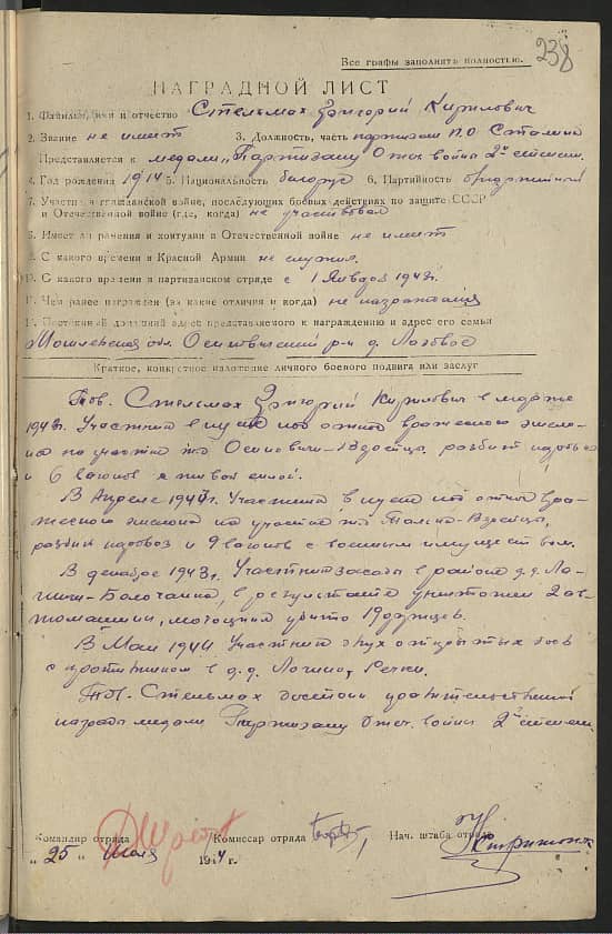 Стельмах Григорий Кириллович Документ 1