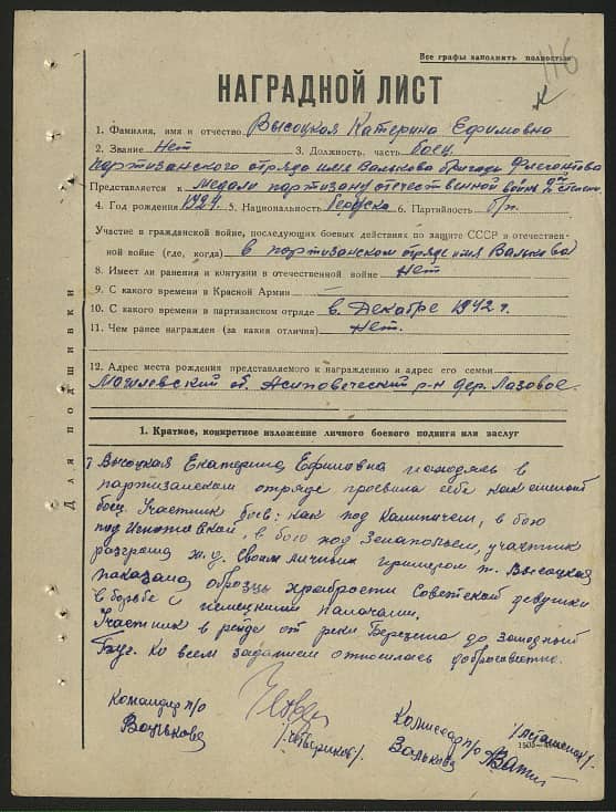 Высоцкая Екатерина Ефимовна Документ 1