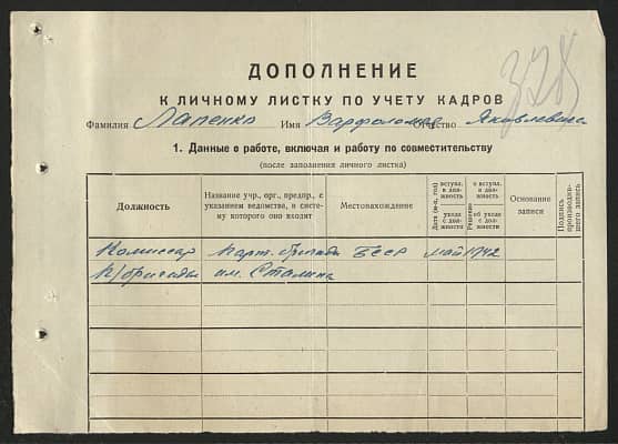 Лапенко Варфоломей Яковлевич Документ 1