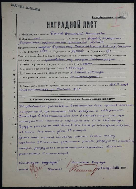 Беляев Дмитрий Дмитриевич Документ 1