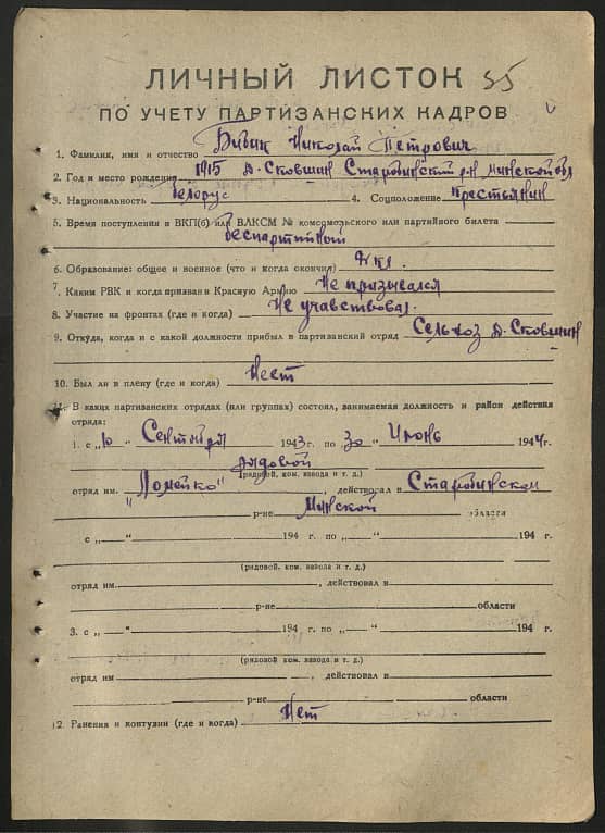 Бибик Николай Петрович Документ 1