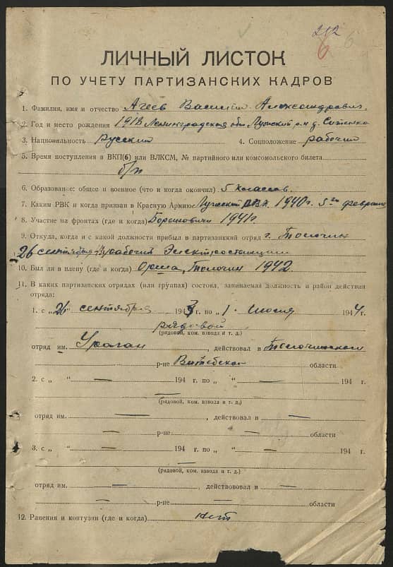 Агеев Василий Александрович Документ 1