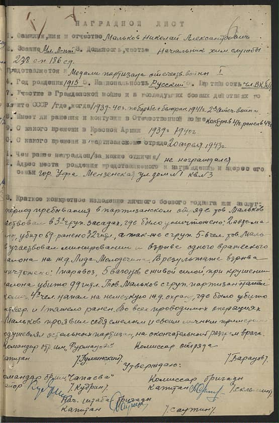Мальков Николай Александрович Документ 1