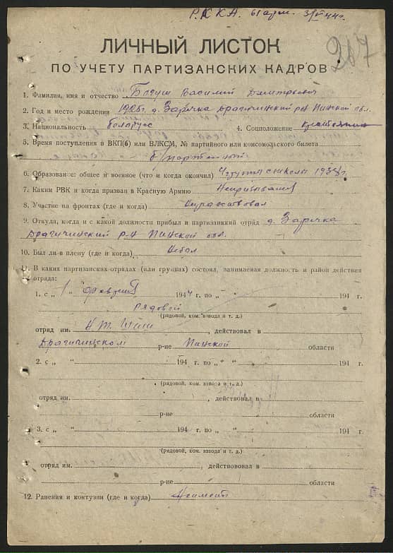 Багуш Василий Дмитриевич Документ 1