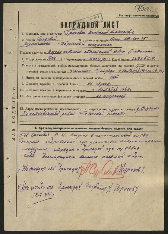 Гриневич Виторий Николаевич Документ 1