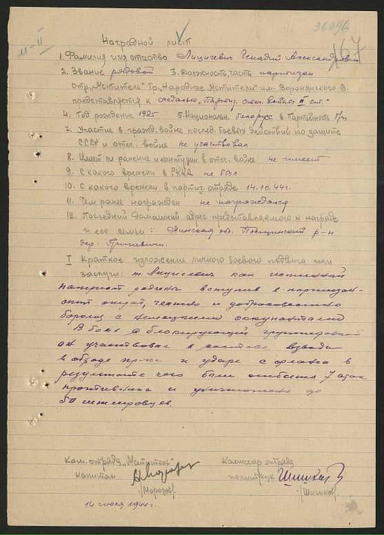 Лицегевич Геннадий Александрович Документ 1